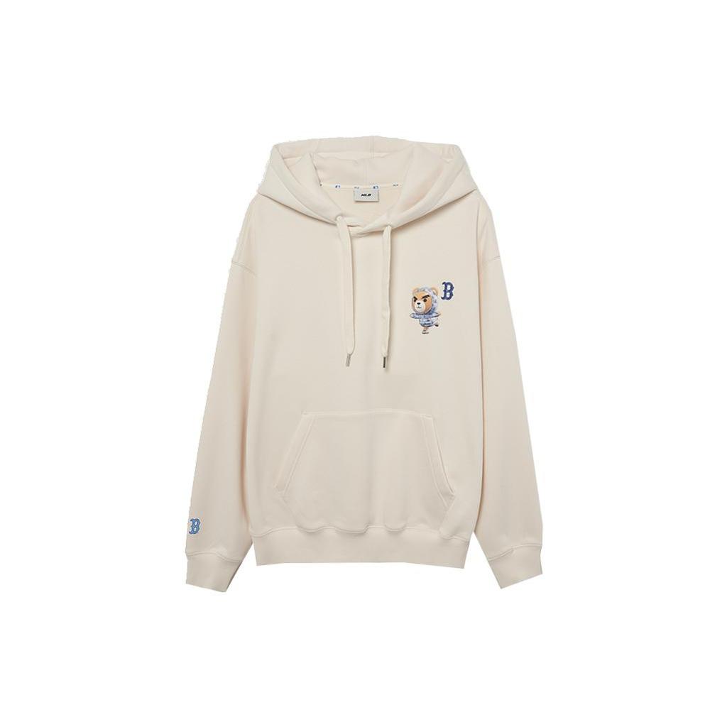 New MLB Frown Bear Series Sweatshirt Unisex Dark Cream 3AHDE0136-43CRD