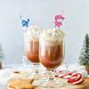 New Styles, Christmas, Cartoon Snowman, Plugins, Party Decorations, Beverage Straws, Disposable Paper Straws, Decorative Items