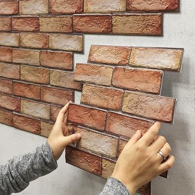 3D Wall Panel Peeling and Tiling, Self-adhesive PVC Waterproof Art Wall Panel Decoration, Office Living Room, Bedroom, Kitchen