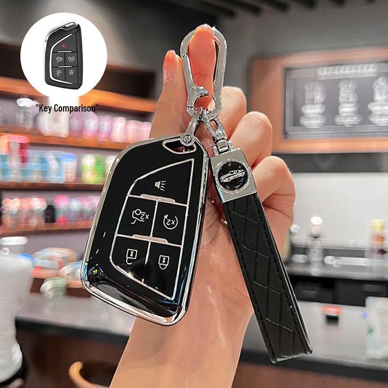 Cadillac Key Case: Protective Shell for XT5, CT5, XT4, CT6, XTS, ATSL, XT6 (New Model)