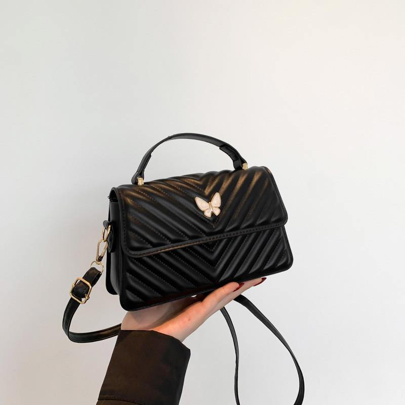 

Stylish Minimalist Butterfly Handbag For Women Perfect For Casual Commuting In Black White Khaki Green And Pink чёрный