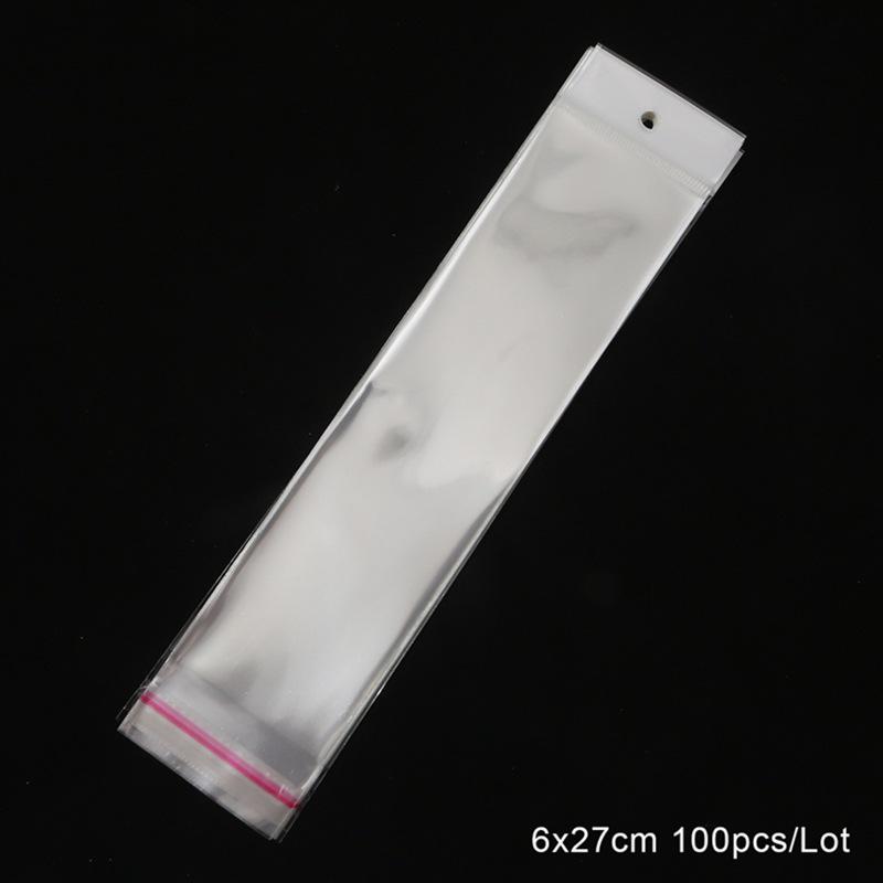 Transparenter OPP-Beutel - Multi-Spec Armband-/Halskettenverpackung mit Aufhängeloch (Klein, Mittel, Groß)