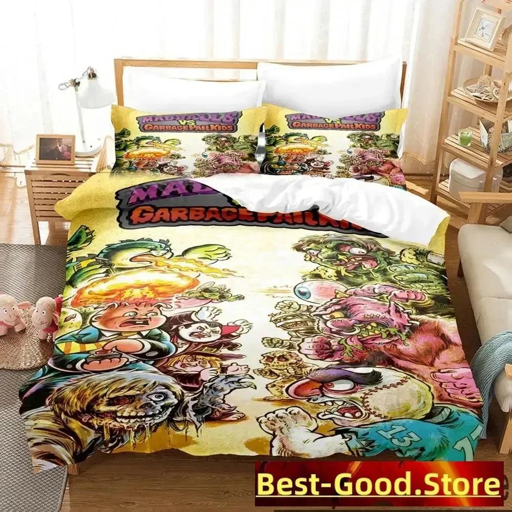 3D Garbage Pail Kids Bedding Set Printed Bed Set With Pillowcase Bed Duvet Cover Single Double Queen Super King Size Boys Adult
