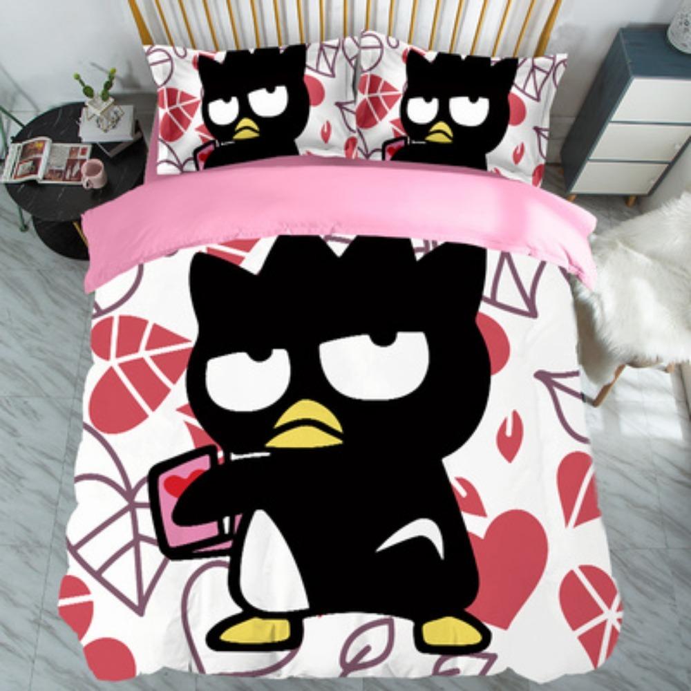 Cool Penguin Duvet Cover Pillowcase Bedding BoyGirl Bedroom Decoration Children-Gift Single Double Large SizeZip Duvet Cover