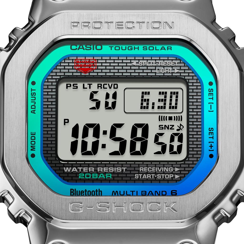 Casio G-SHOCK Men's Stainless Steel 200M Water Resistant Shock Resistant Quartz Watch GMW-B5000PC-1