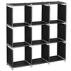 3-Tier 9-Cube Storage Rack Steel Staircase Organizer DIY Storage Shelf  Closet Organizer