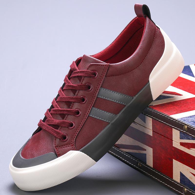 Men's Shoes Cross-border Amazon Large Size Men's Casual Leather Shoes Daily Wear Shoes Korean Style Trendy Laceup Casual Shoes Men