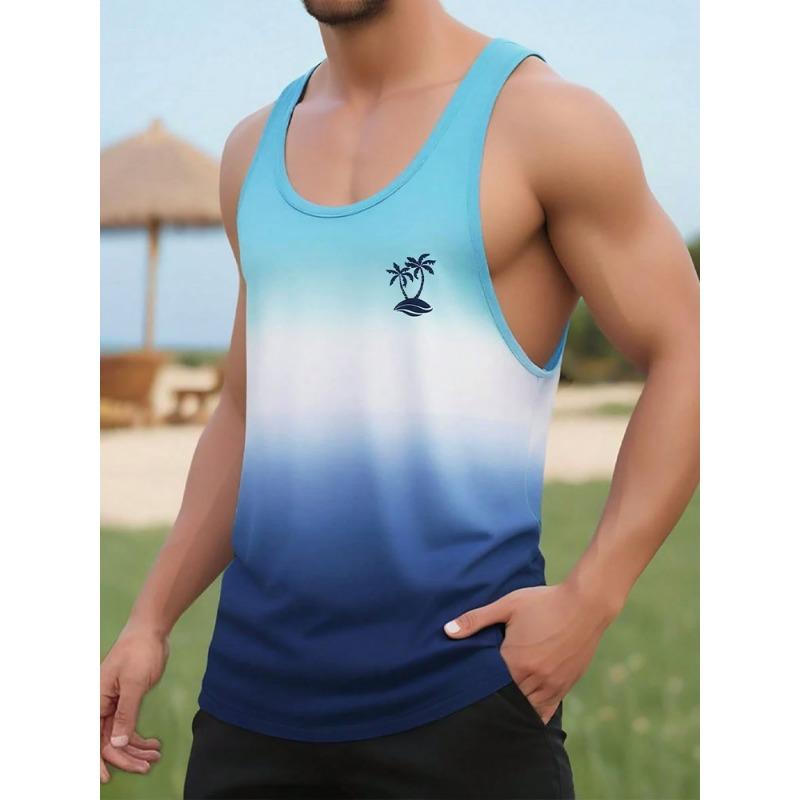 Summer Daily Casual Men's Sleeveless T-shirt Hawaiian Men's Tank Top Street Fashion Men's Tank Top
