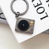 Belgian Metal Keyring - Record Player