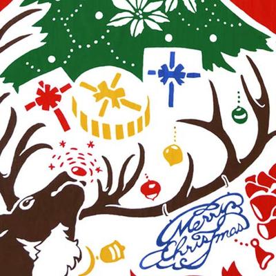 Todaya Shoten Nashien-zome Tenugui (Hand Towel) Merry Christmas 282