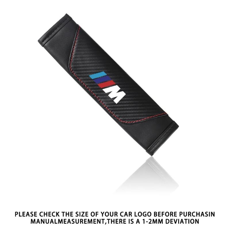 2pcs Universal Car Safety Belt Cover Adjustable Seat Belt Cover Shoulder Strap Covers For BMW M M1 M2 M3 M4 Auto Accessories