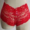Plus Size Women Low Waist Hollowed Out Briefs Sexy Underwear Panties Transparent Lace Breathable Lady Lingerie Underpants S-5XL