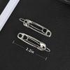 15 Stück Haarspangen Haarclips Legierung Sicherheitsnadelform Haarspangen Barrettes Goth Haarspangen Set Friseurwerkzeug Haaraccessoires