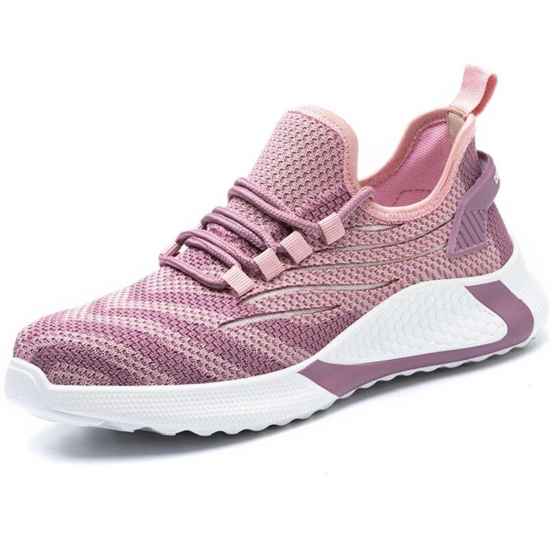 est Work Shoes Women Anti-Smash Anti-Puncture Safety Shoes Men Steel Toe Cap Protective Shoes Light Comfortable Sneakers