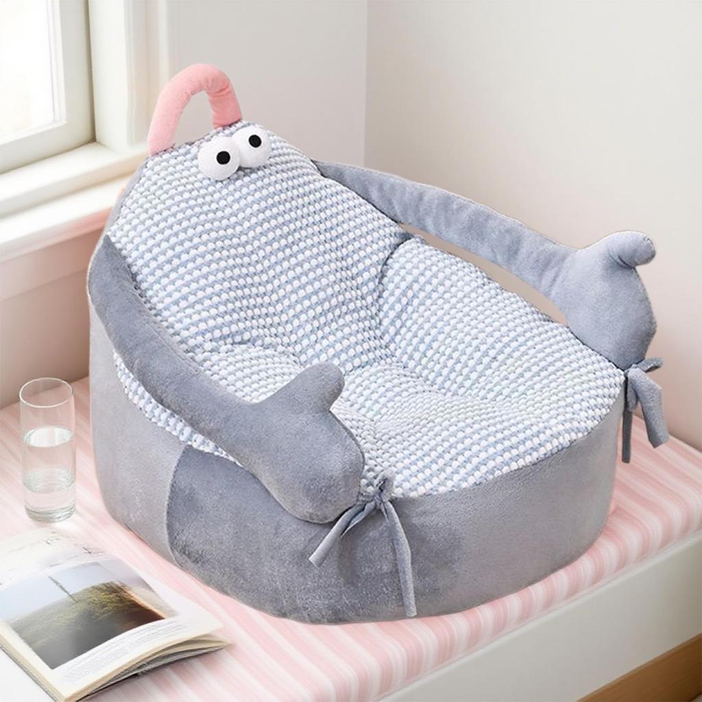 Dog Couch Bed Plush Dog Cat Pet Couch Cute Cartoon Pet Cuddler Calming Sleeping Sofa Nest Furniture For Living Room Outdoor