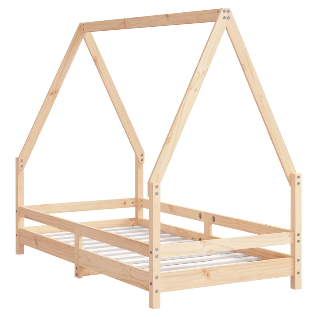 Kids  Bed 80 X 160 Cm Solid Pine Wood