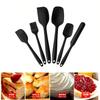 6Pcs Silicone Icing Scraper Silicone Kitchenware Scraper Oil Brush Set, Baking Tools Cake Cream Spatula