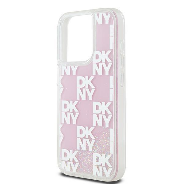 Dkny Dkhcp15Llcpepp Iphone 15 Pro6.1 Różowy/Pink Twarde Etui Płynny Brokat Multilogo