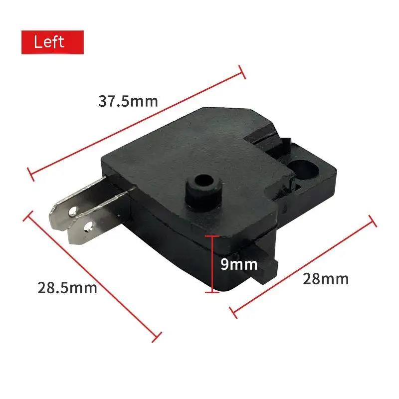 Universal Disc Brake Switch Set for Motorcycle Electric Car ATV - Left/Right Front Brake Stop Light Switch with Spring