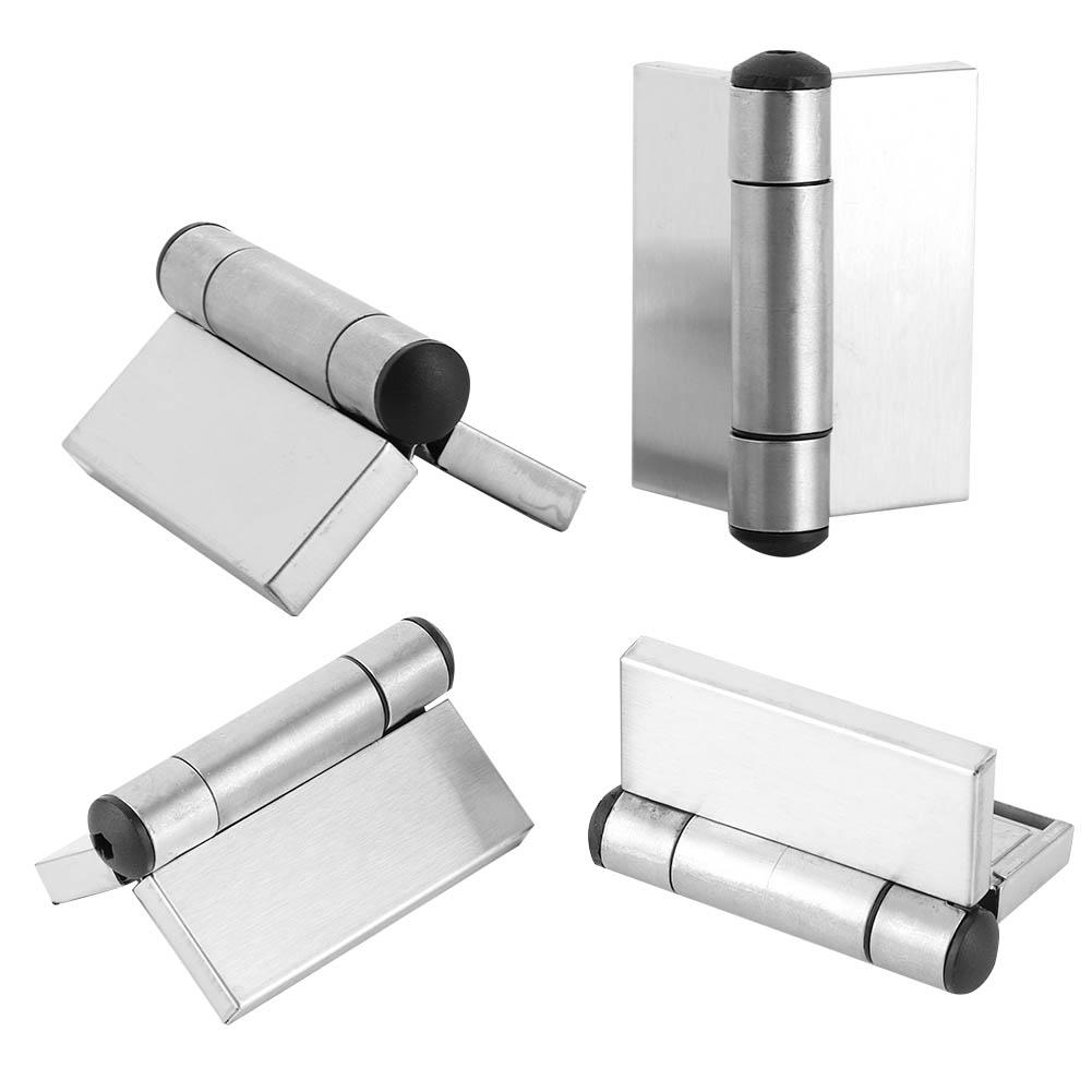 4pcs Stainless Steel Spring Hinge Automatic Closing Cabinet Wardrobe Hinge Hardware