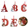 2D Letter Pendant Acrylic 26 Letter Pendant Hanging Decoration Christmas Tree Ornament Accessories
