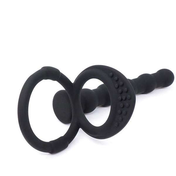 Anal Beads Sex Toys For Men Silicone Double Rings Anal Plug Stimulator G-spot Massager Erotic Toys