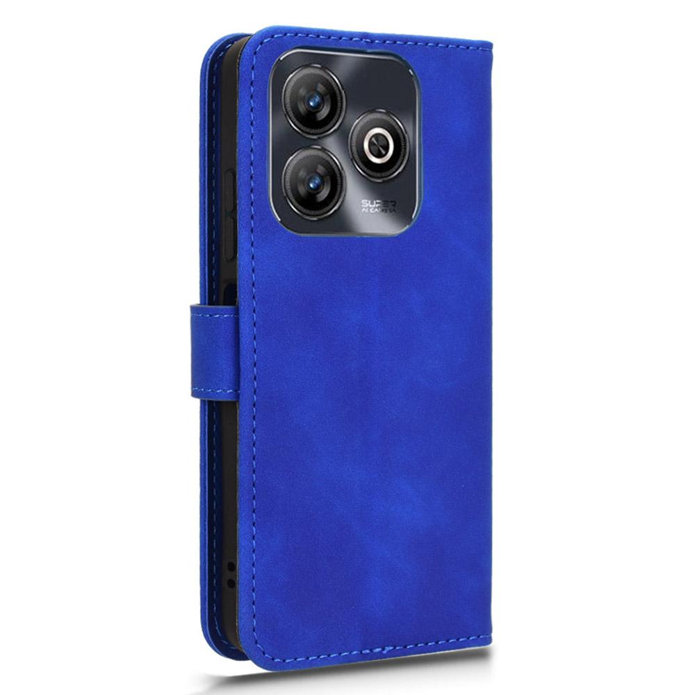 Pentru ZTE Blade A75 4G Husă de Piele cu Senzație de Piele Anti-Cădere Portofel Flip Husă Telefon