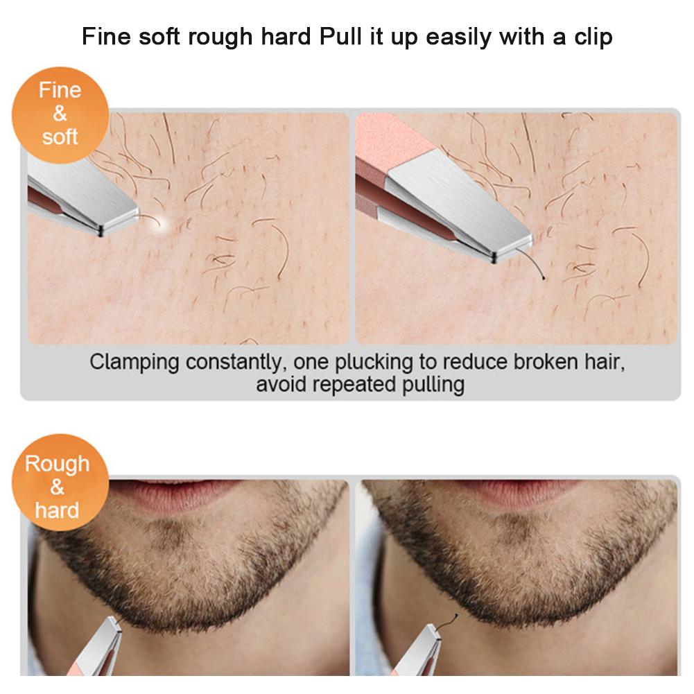 4Pcs Beauty Tools Eyebrow Tweezer Set Stainless Steel Hair Removal Clip for Facial Hair Eyelash Eyebrows Tweezer