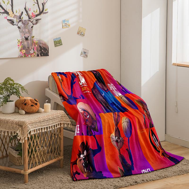 Cartoon Basketball Star Series Double-Sided Flannel 3D Digital Printing Blanket Blanket