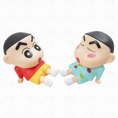 Crayon Shin-chan Telefoonhouder, Anime Figuur Telefoonstandaard, Kawaii Bureau Decoratie voor TV Kijken, Schattige Cartoon Poppen Cadeaus voor Fans