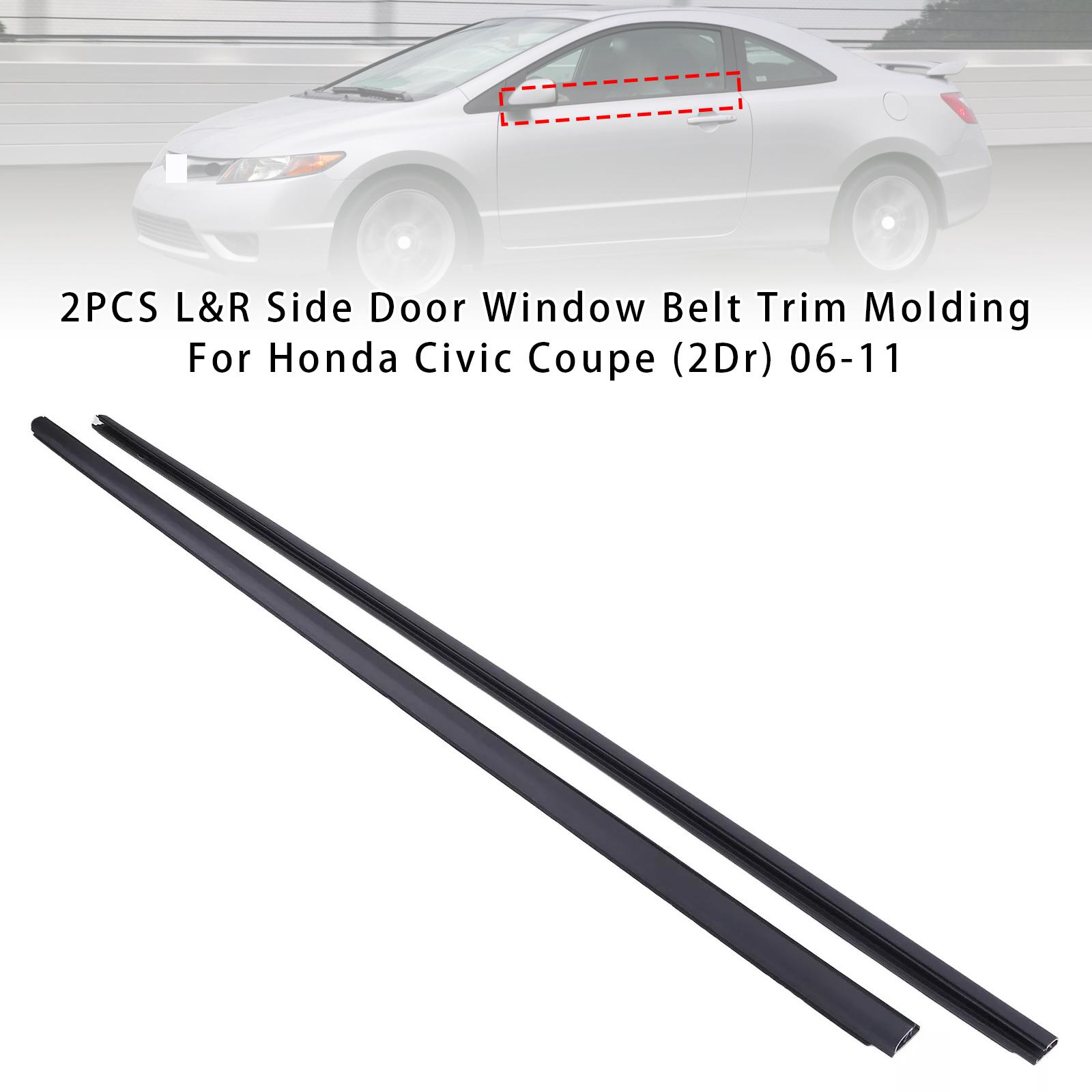 

2 шт. Л и П Боковая Дверь Оконная Накладка Молдинг Для Honda Civic Купе (2Др) 06-11