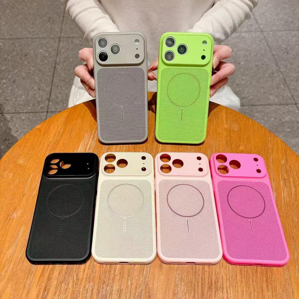Apple Pro Max Magnetic Window Case with Cooling Mesh