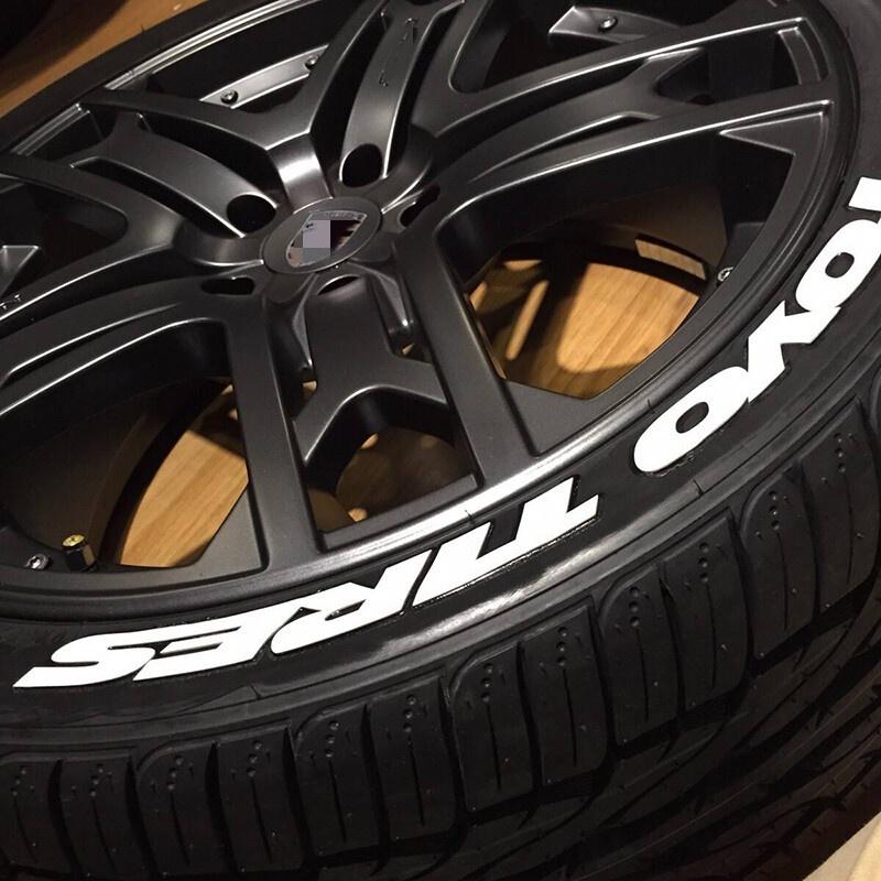 TOYO TIRES PROXES Universale 3D Auto Impermeabile Adesivo per Pneumatici Ruota Auto Gomma Lettere Unite Decalcomanie Accessori