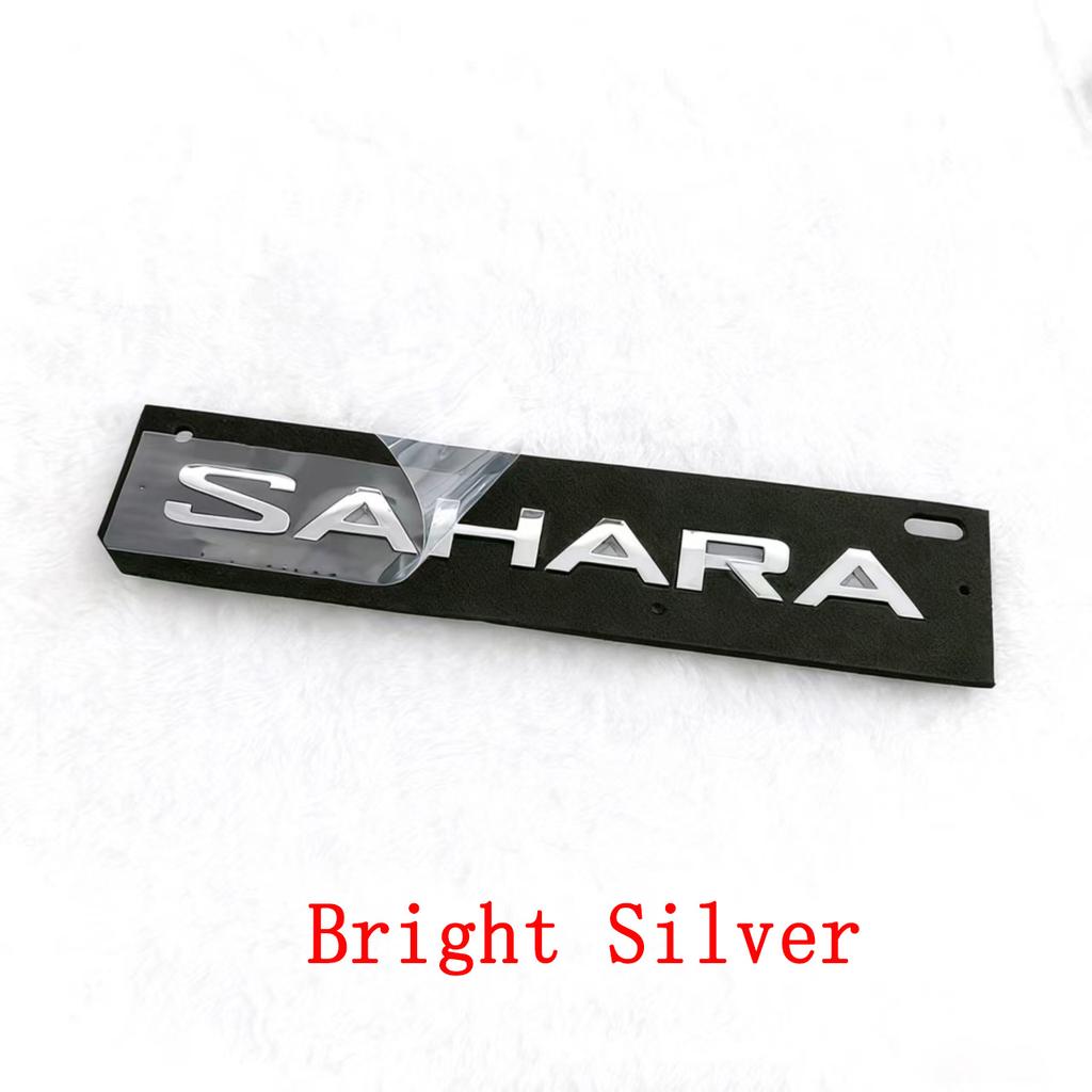 Car Trunk Rear Sticker ABS SAHARA Side Wing Emblem Decoration Decals Accessories For Jeep Wrangler Sahara Modification JP JL