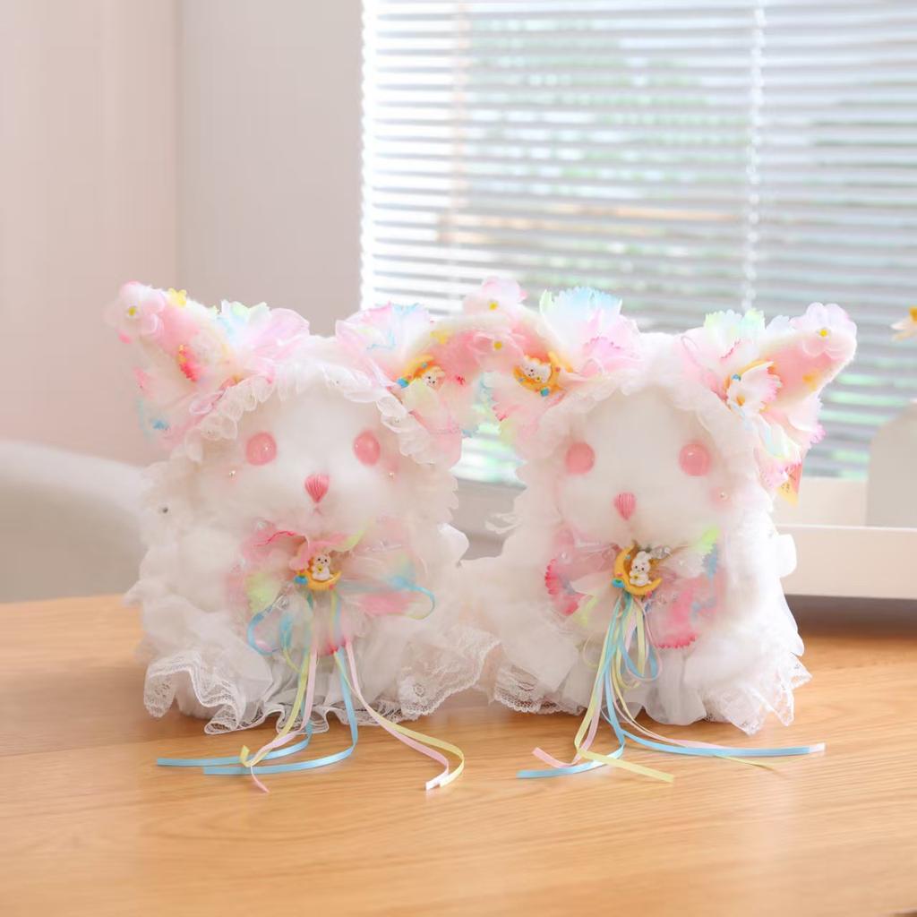 Boutique Lolita Plush Toy Lolita Long-eared Rabbit Doll Ornament for Girls Birthday Gift Doll