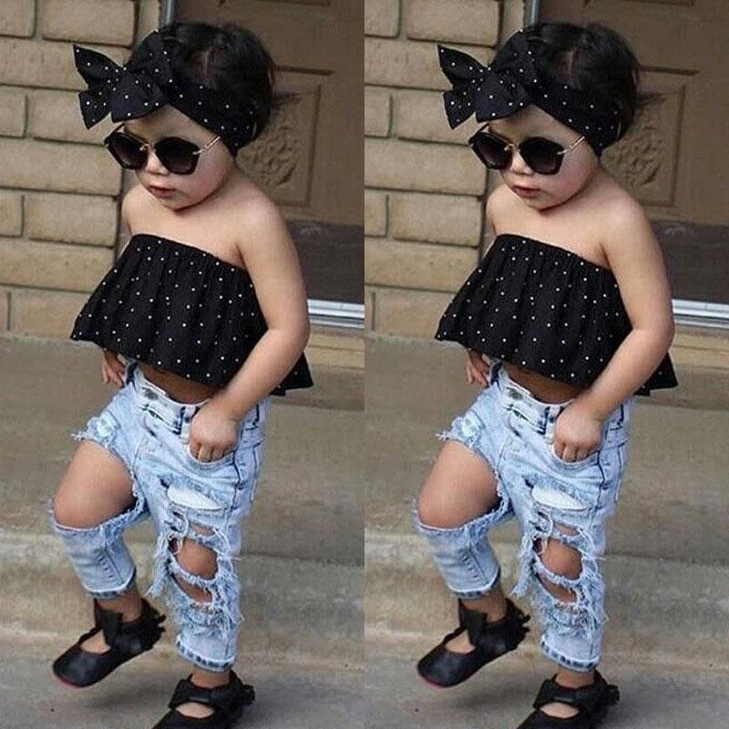 baby girl black pants