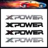 3D Car Styling X XPOWER for Car Hood Fender Trunk Rear Bonnet Nameplate Decal Emblem Badge Sticker