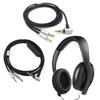 Cable Audio Cord Headphones Replacement 3.5mm to 2.5mm 1.2M Long for HD202 HD477 HD497 Audios Cord with Tuning Function