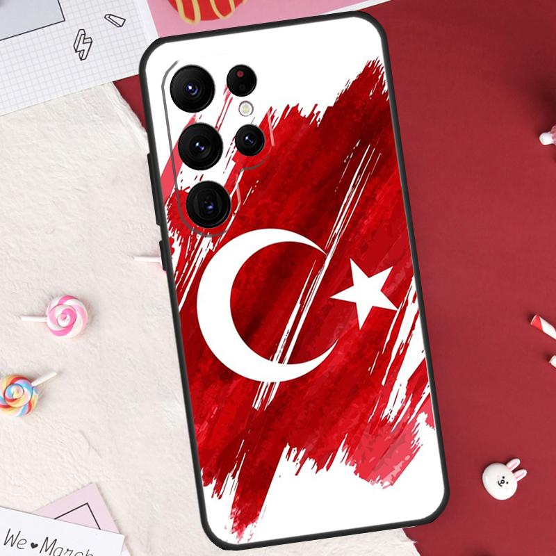 Turkey Flag Case For Samsung Galaxy S26 Ultra S23 S22 S21 S20 S24 S25 Ultra S10 Plus S25 FE Cover Shell