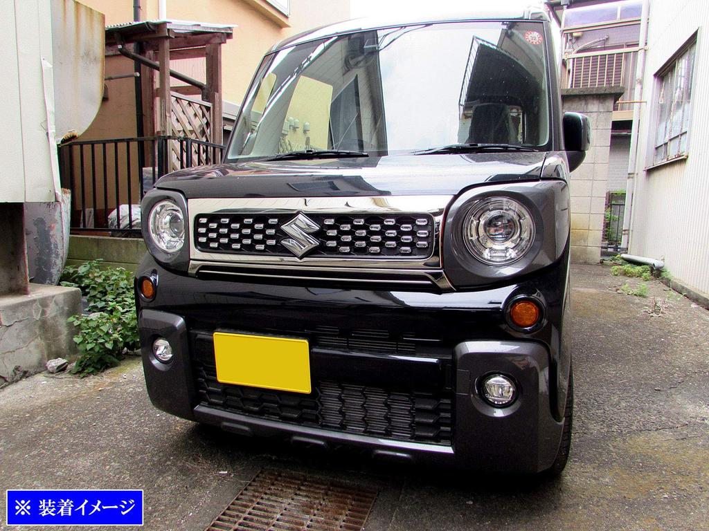 BRIGHTZ Chrome Grille Cover for Spacia Gear MK53S MK53 MK K53 53 Spacia Gear 35865 [GRI-COV-M-091]