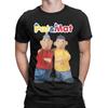 Mats Anime T-Shirts für Herren Hipster Reine Baumwolle T-Shirts Rundhals Kurzarm T-Shirt Bedruckte Oberteile
