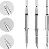 3 Pieces Soldering Iron Tips Tools Accs Portable Parts Easy Installation Head Solder