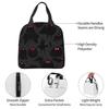 Cute Cryptids Mothman Pattern Insulated Lunch Bag for Women Office Cooler Thermal Food Box Tote Portable Lunch Boxes Container