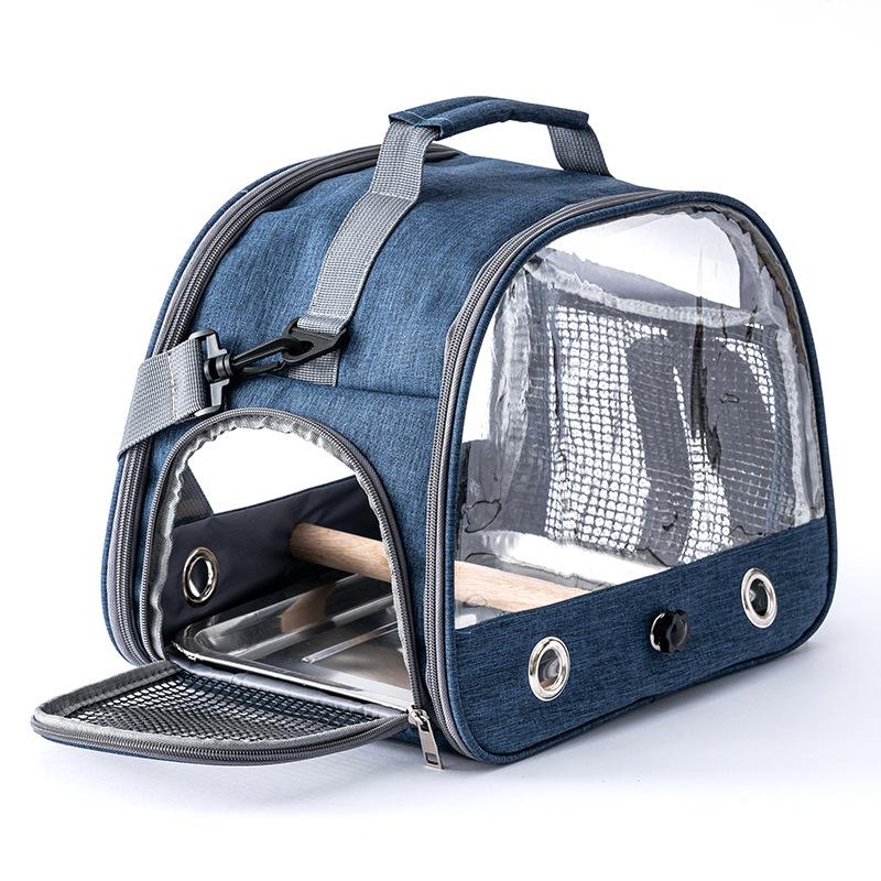 Portable Waterproof Bird & Small Pet Carrier: Foldable Bag for Hamsters, Parrots, Pigeons, Mynas, and Cockatiels.
