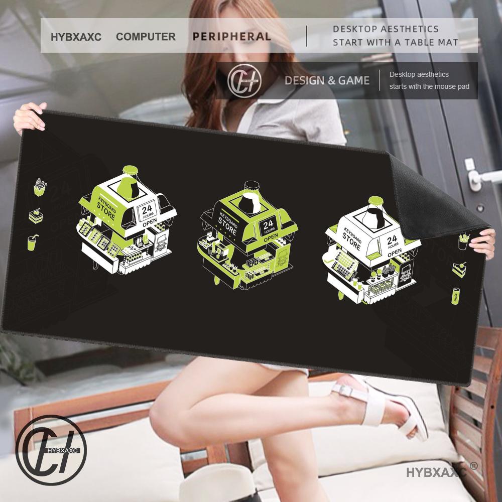 HYBXAXC Japanese Art Mouse Pad Desktop Keycap Switch Mat Extended Desk Mousepad Latop Table Carpet Pc Gamer Computer Game Mat