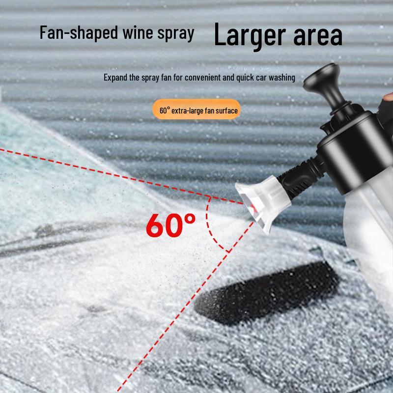 2L Windshield Foam Sprayer: Acid & Alkali Resistant, Handheld Manual Pressure Car Wash Sprayer