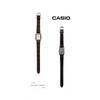 Casio Ltp V007l 7e2udf  Ltp V007l 7e2  Analog Square Sat Student Women S Leather Watch