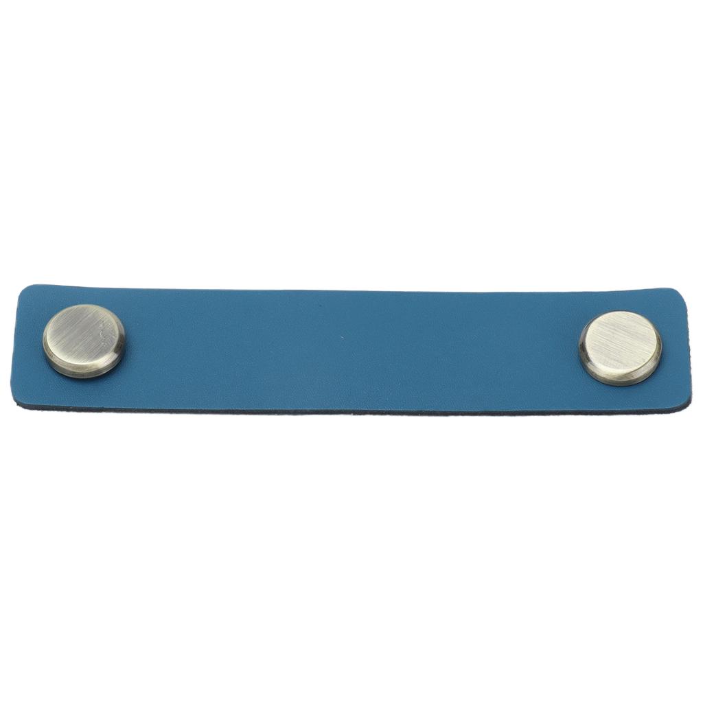PU Leather Drawer Pulls Anticollision Wear Resistant European Exquisite Modern Simple Cabinet HandleBlue