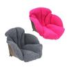 Plush Chair Cushion with Backrest Soft Comfortable Warm with Lumbar Support for Gaming Chair Car Room Decor Dining Chair Winter