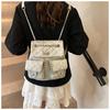 Chain Backpack Women's New Fashion Niche Design Women's Lightweight Fashion Schoolbag Backpack